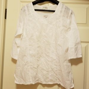 White cotton blouse